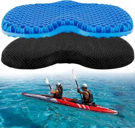 Anti Slip Kayak Gel Seat Cushion Thick Waterproof Egg Seat Cushion Kayak Seat Pad with Non-Slip Cover for Sit in Kayak Inflatable Kayak Canoe & Boat Kayak Accessories for Fishing Kayak