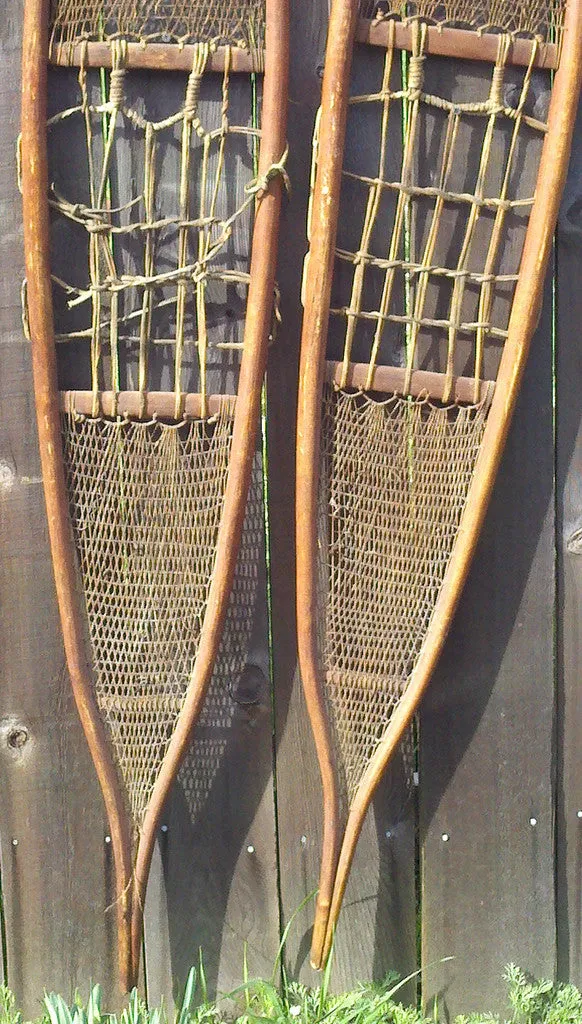 Antique Native American Indian Snowshoes - Athabaskan