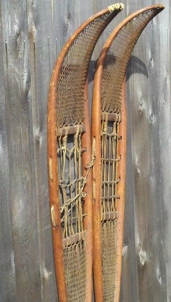 Antique Native American Indian Snowshoes - Athabaskan