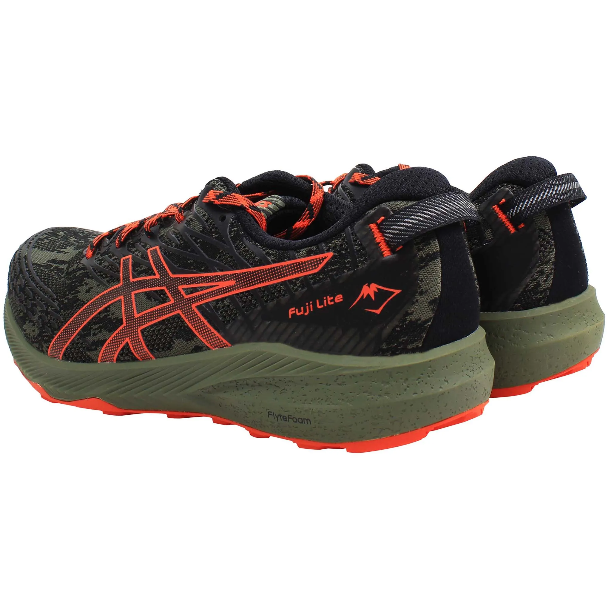 Asics Fuji Lite 3 Mens Green/Black Running Shoes