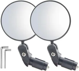 bike rearview mirror Bike Mirrors Handlebars Rear View Mirrors for Mountain Road Electric Motorcycles 2Pcs