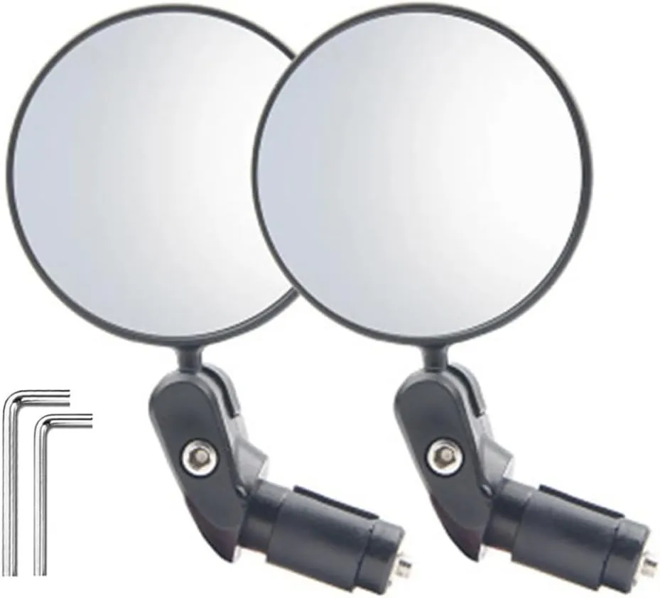 bike rearview mirror Bike Mirrors Handlebars Rear View Mirrors for Mountain Road Electric Motorcycles 2Pcs