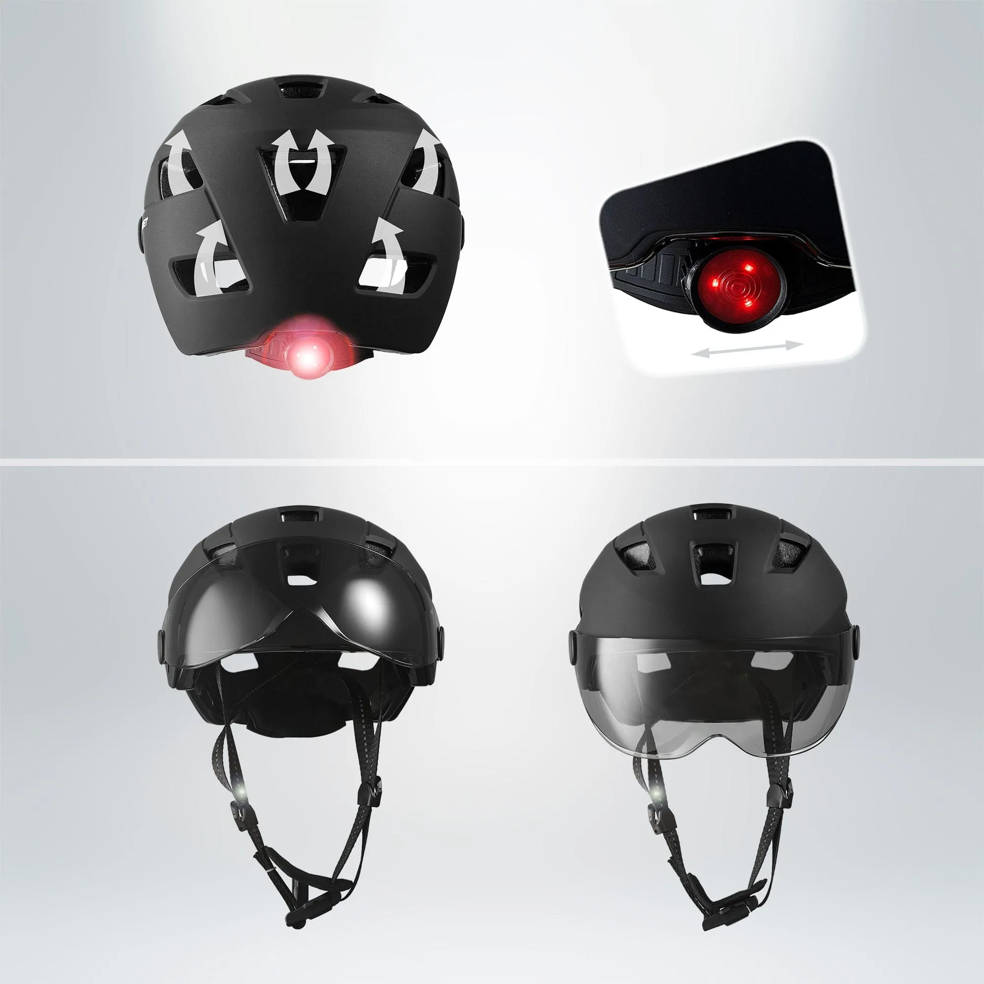 Black Oak e-bike helmet for teenagers and adults