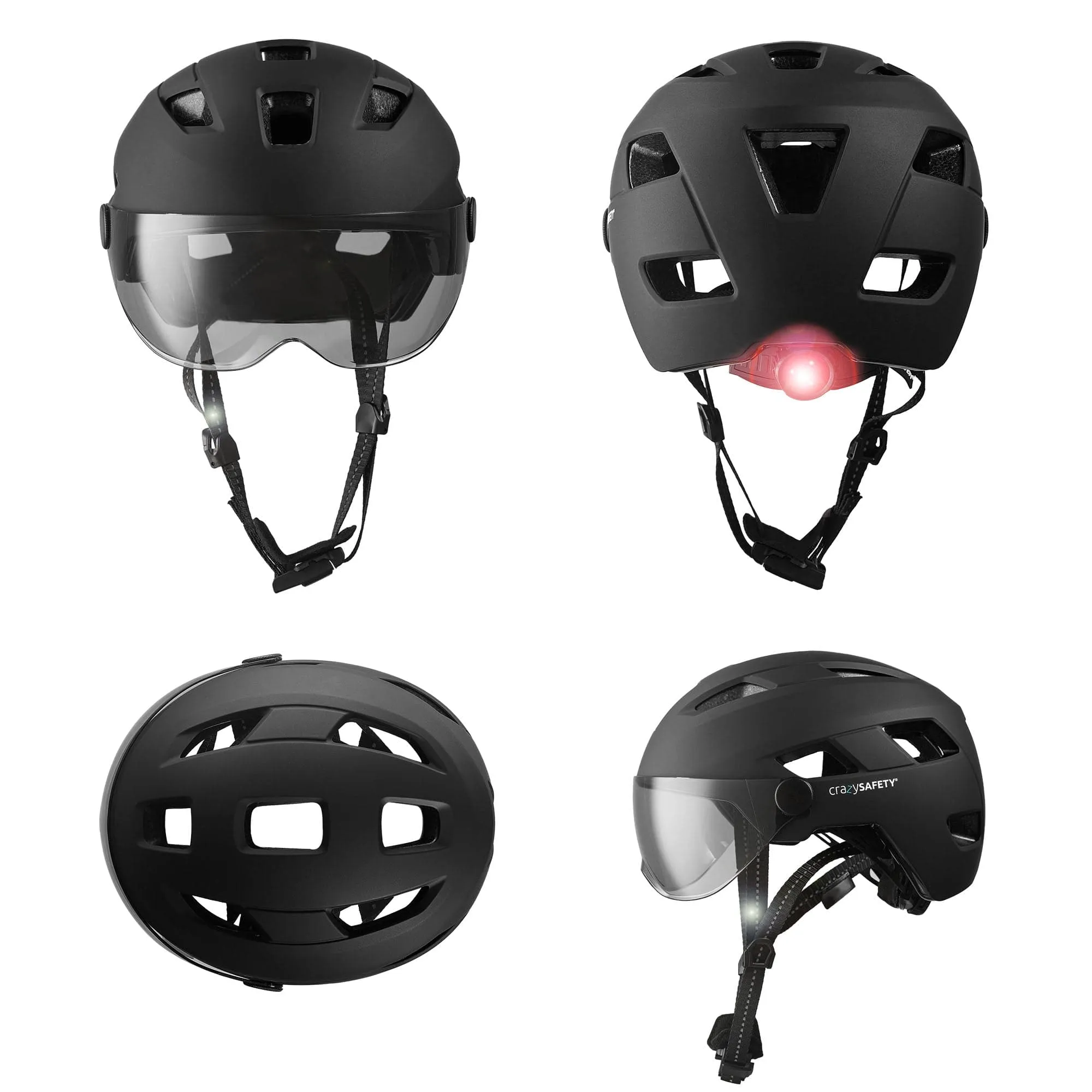 Black Oak e-bike helmet for teenagers and adults