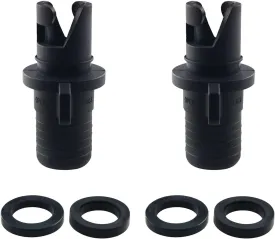 Boat Foot Pump Hose Adapter 2PCS Inflatable Kayak Pump Adapter, Paddle Board Air Pump Hose Adapter, Multifunction Valve Adapter for Boat Bed, Air Valve Nozzle