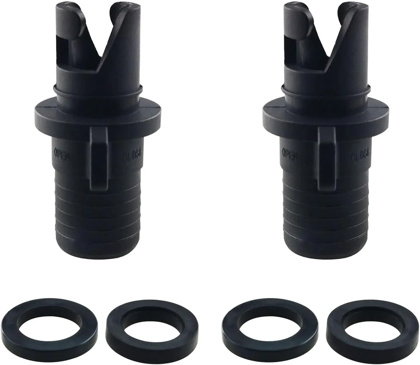 Boat Foot Pump Hose Adapter 2PCS Inflatable Kayak Pump Adapter, Paddle Board Air Pump Hose Adapter, Multifunction Valve Adapter for Boat Bed, Air Valve Nozzle