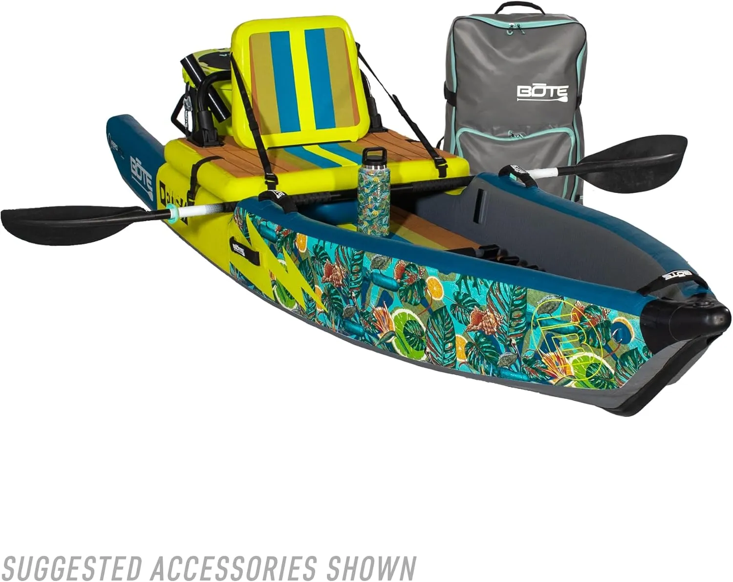 BOTE Deus Aero Inflatable MagnePod Compatible Kayak for Adults Kids Includes Travel Bag 1 Person Single Rider Blow Up Kayaking for Recreational Fishing Hunting Leisure Multiple Color Options