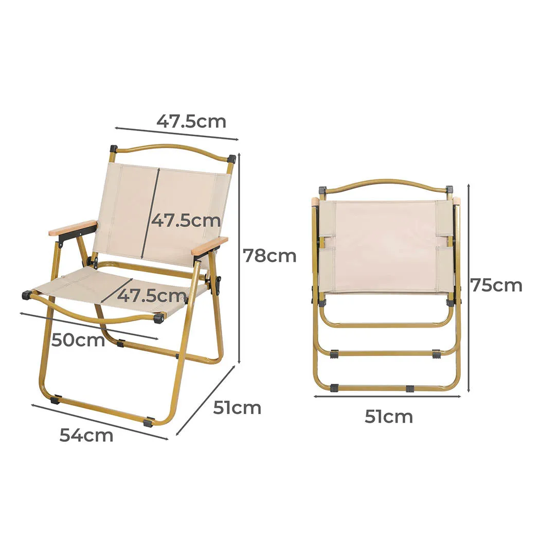 Camping Chair Folding Outdoor Portable Foldable Set of 4 Beach Picnic Chairs