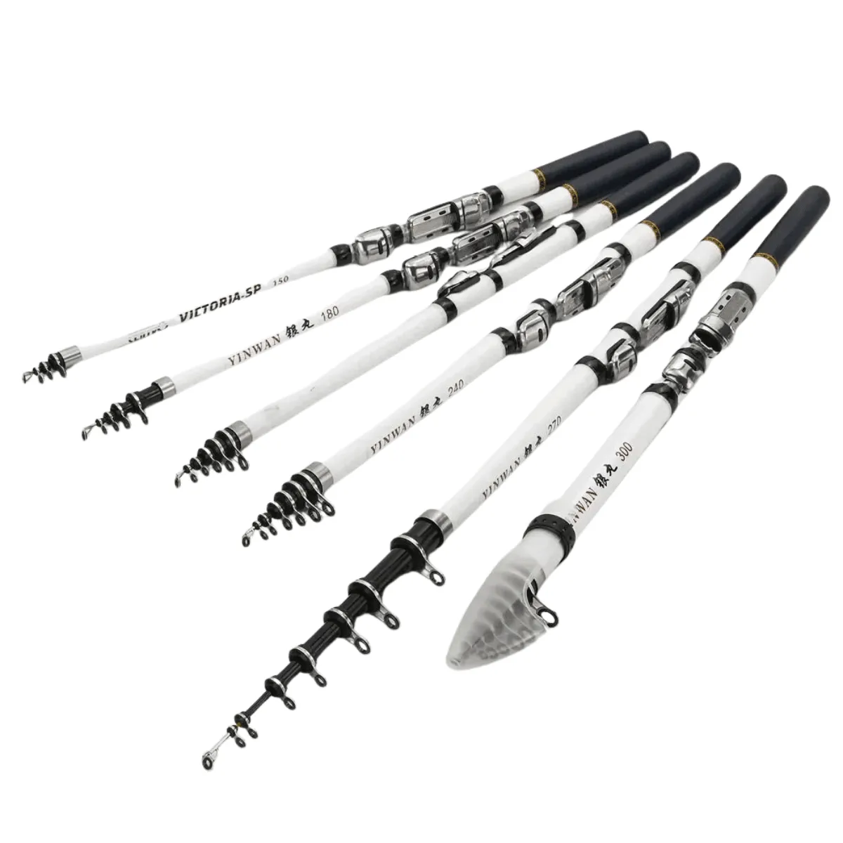 Carbon Fiber Telescopic Fishing Rod, Fast Action, Lightweight, Versatile for Ocean, Lake, River, and Stream Fishing, Available in Multiple Lengths