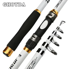 Carp Fishing Rod feeder Hard FRP Carbon Fiber Telescopic Fishing Rod fishing pole