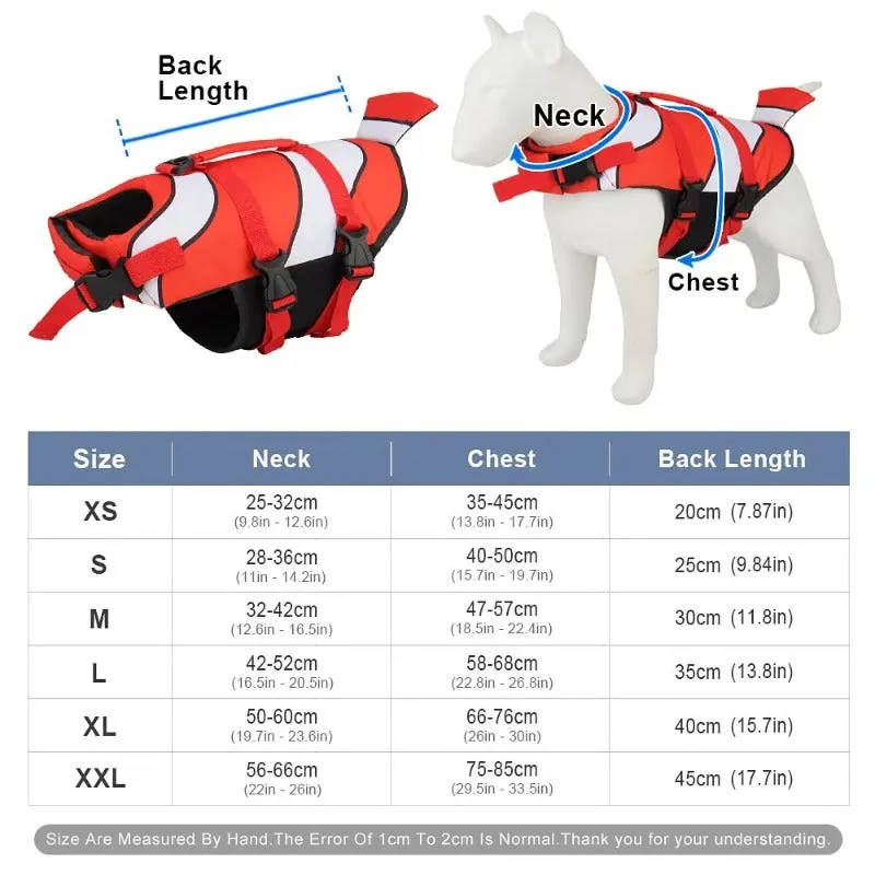 Clownfish Dog Life Jacket