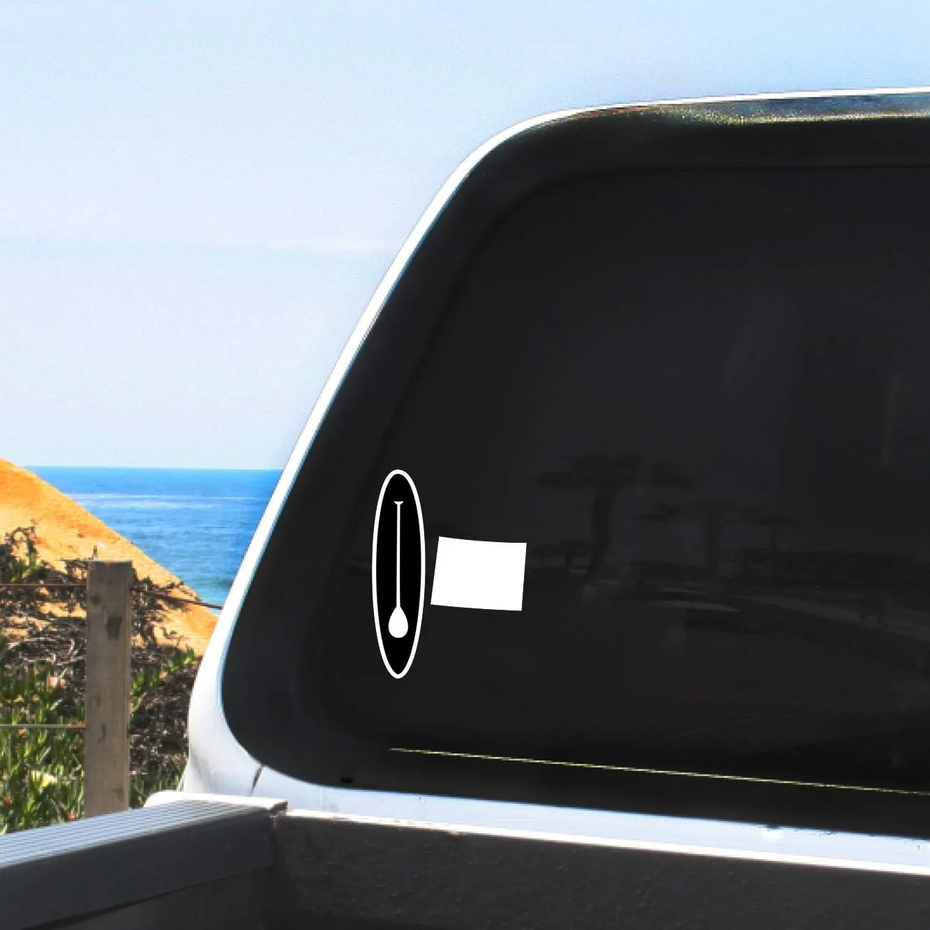 Colorado State SUP - Vinyl Decal - Stand Up Paddle Board White Sticker for Car Windows, Any Non-Porous Surfaces
