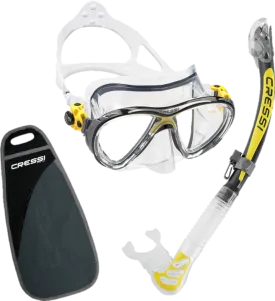 Cressi Big Eyes Evolution & Alpha Ultra Dry Snorkel Combo