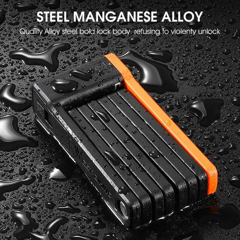 Foldable Bicycle Lock MTB Road Security Anti-theft Cycling Lock Scooter Electric Bike Chain Lock Bicycle Accessories