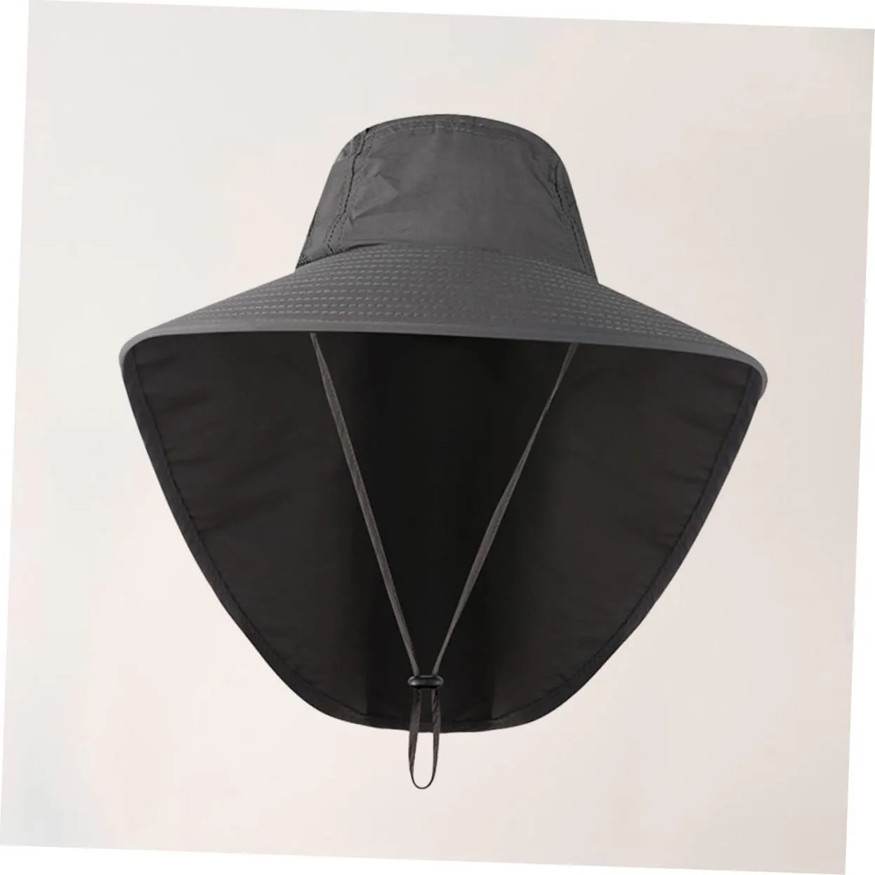 FRCOLOR Outdoor Sun Hat with Neck Cover UV Protection Wide Brim Bucket Hat for Climbing and Fishing Earflaps