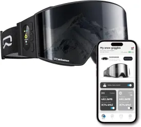 G01 Bluetooth Smart Ski Goggles with Walkie-Talkie-Snowboarding Goggles with Play Music Answer Calls