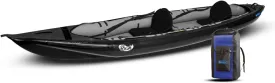 GUMOTEX Inflatable Kayak Rush 2 Black | Lightweight, Fast, Maneuverable, and Durable | Perfect for Water Adventures | Ideal for Water Sports and Relaxation | Two-Person Version