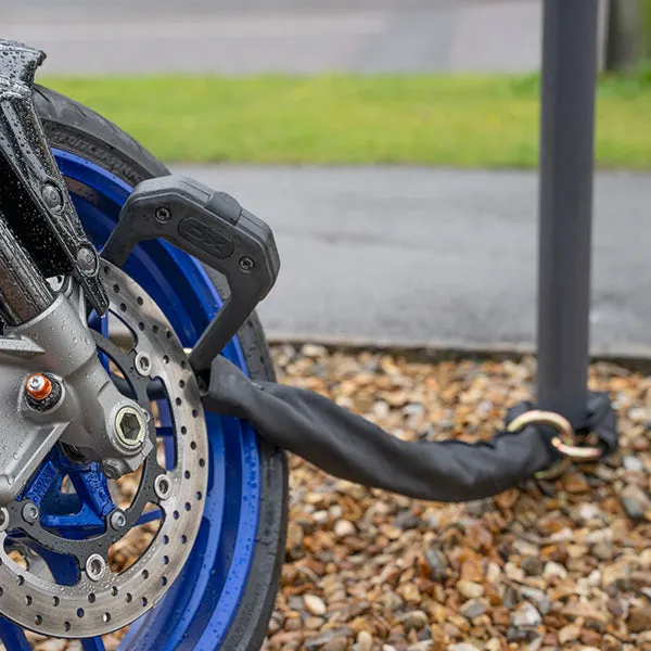 HIPLOK DXXL ALL BLACK - Maximum Security Loop Chain   D Lock
