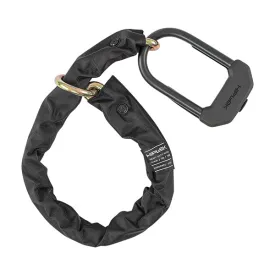 HIPLOK DXXL ALL BLACK - Maximum Security Loop Chain   D Lock