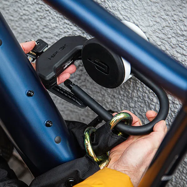 HIPLOK DXXL ALL BLACK - Maximum Security Loop Chain   D Lock