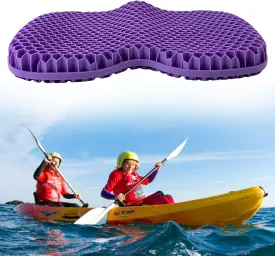 Kayak Gel Seat Cushion, Thicken Waterproof Seats Chair Cushions Kayak Seat Pad with Non Slip Cover for Sit in Inflatable Kayak Canoe Kayak Boat Accessories Equipment Gear for Fishing Kayaking