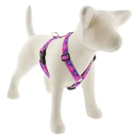 Lupine Reflective Roman Dog Harness 1" Wide 20"-32" Girth Pink Paws