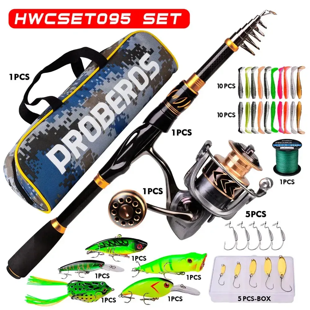 Lureswholesale® Baitcasting Reel and Rod Combo Kits