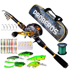 Lureswholesale® Baitcasting Reel and Rod Combo Kits