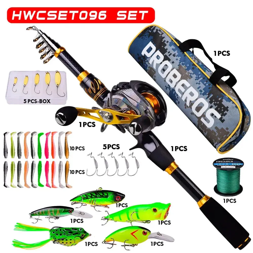Lureswholesale® Baitcasting Reel and Rod Combo Kits