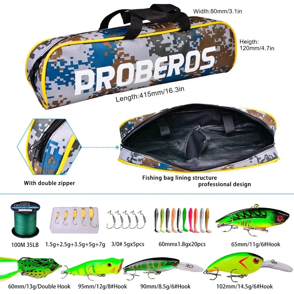 Lureswholesale® Baitcasting Reel and Rod Combo Kits