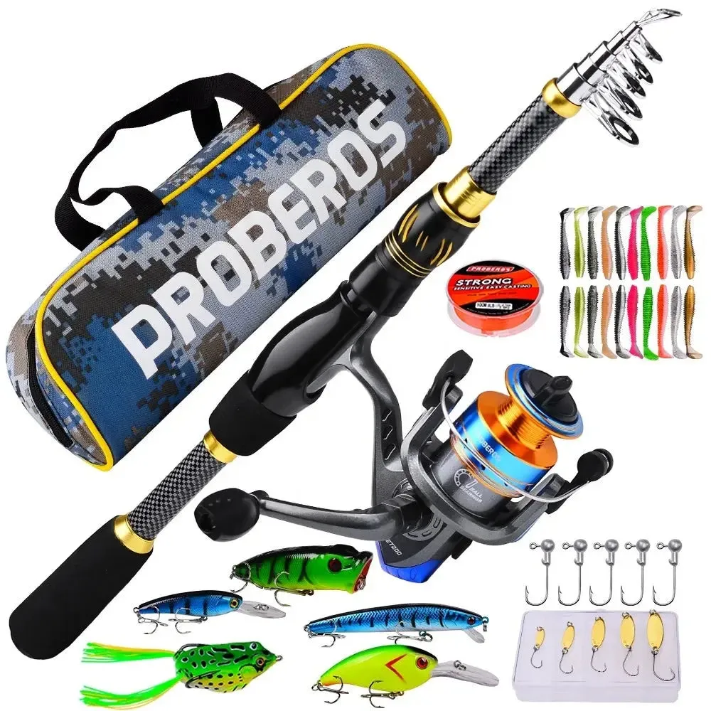 Lureswholesale®  Fishing Reel and Rod Combo Kit