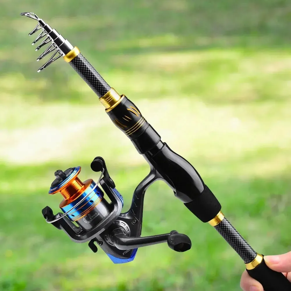 Lureswholesale®  Fishing Reel and Rod Combo Kit