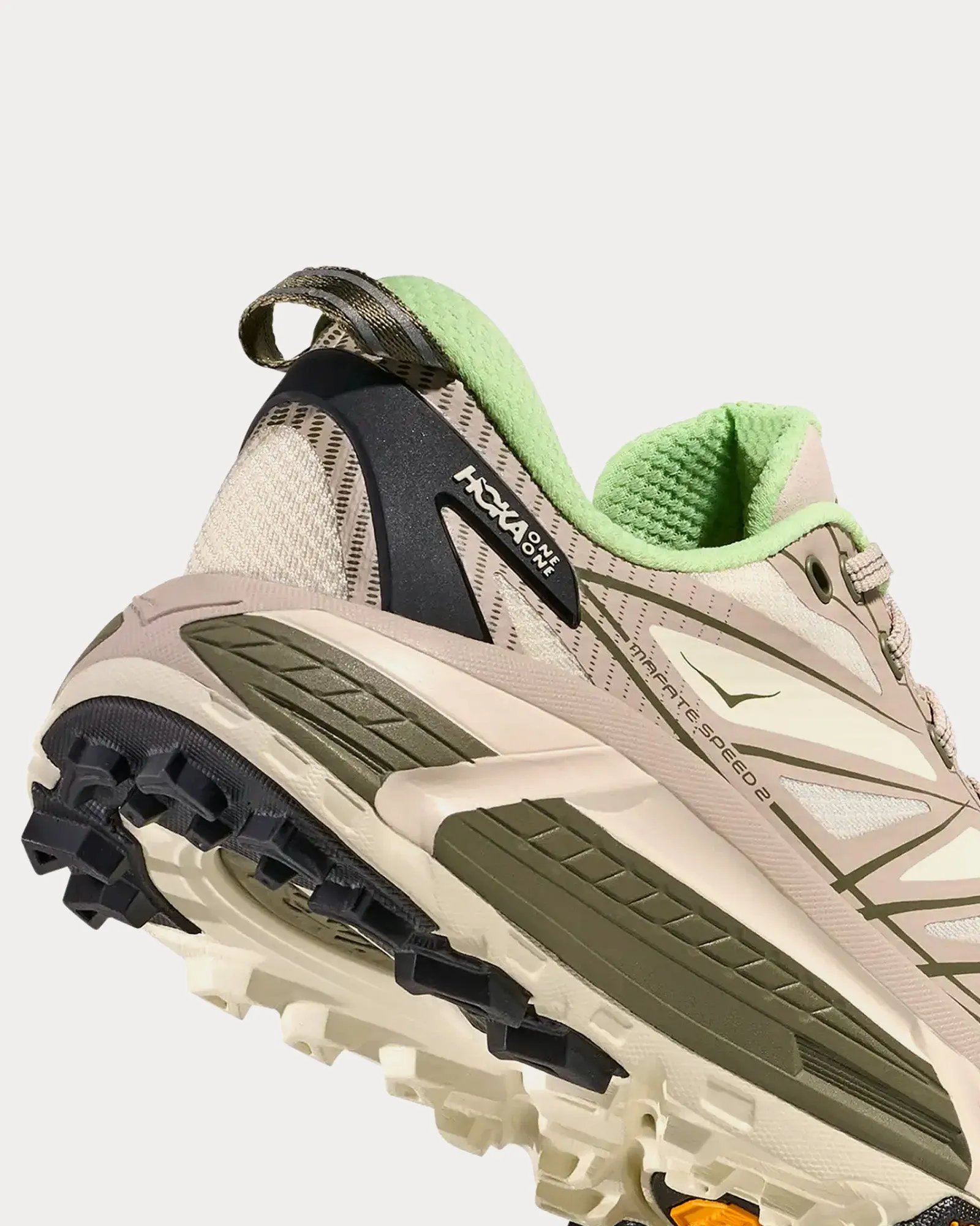 Mafate Speed 2 Putty / Eucalyptus Running Shoes
