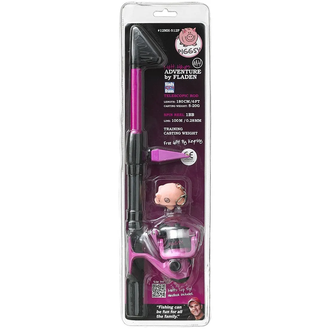 Matt Hayes Adventure Fish4Fun Child Rod & Reel Combo Piggsy