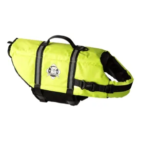Neon Yellow Dog Life Jacket