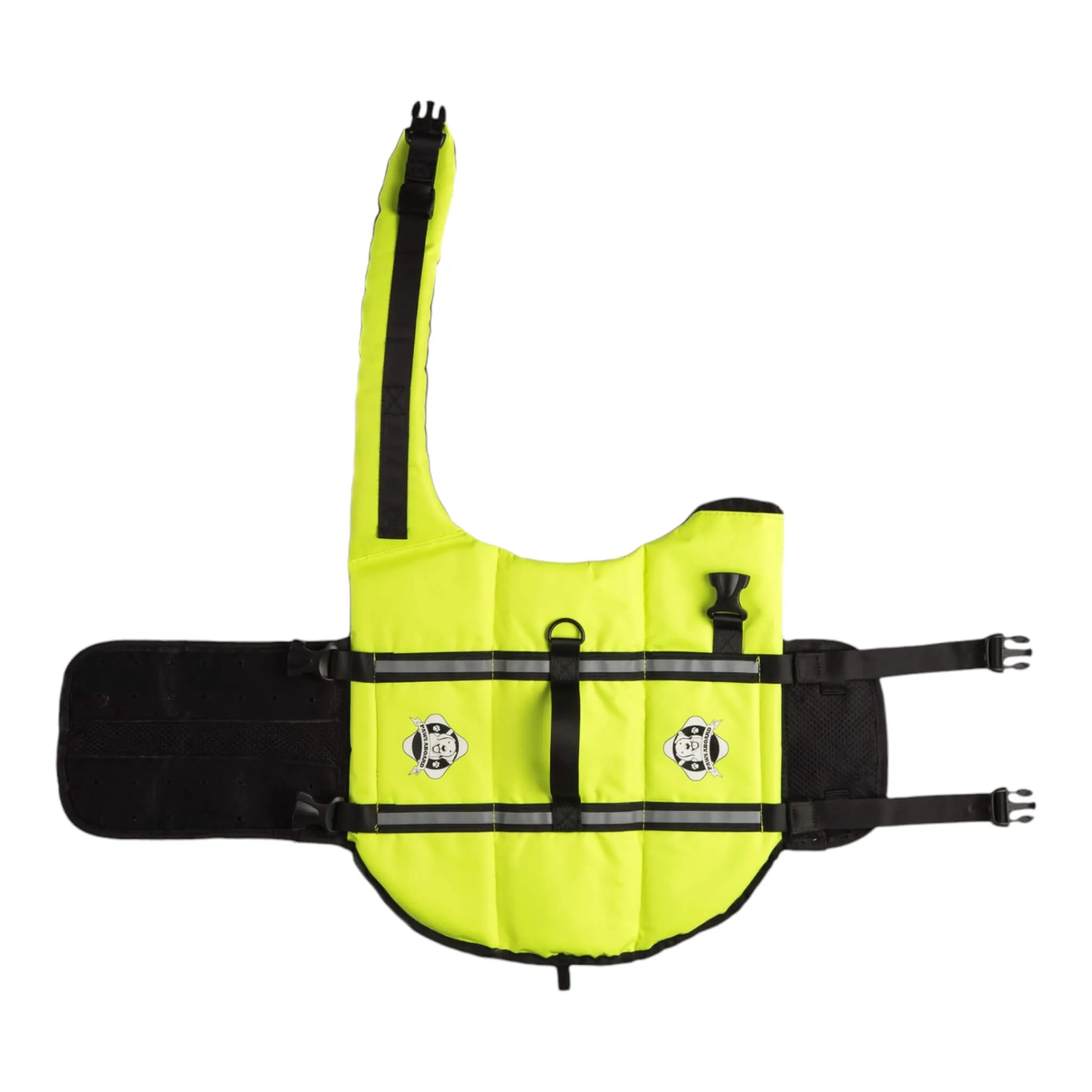 Neon Yellow Dog Life Jacket