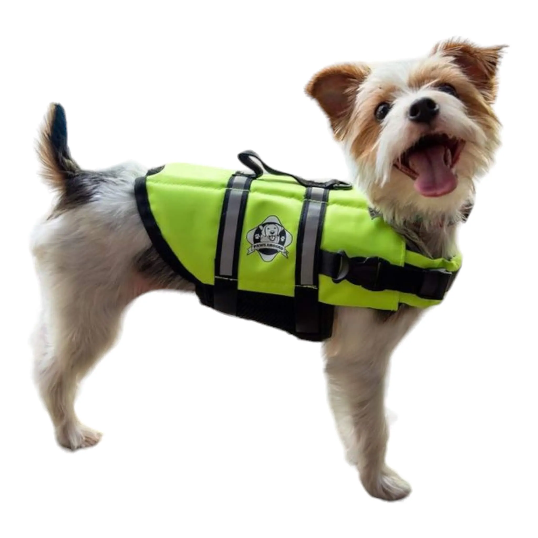 Neon Yellow Dog Life Jacket