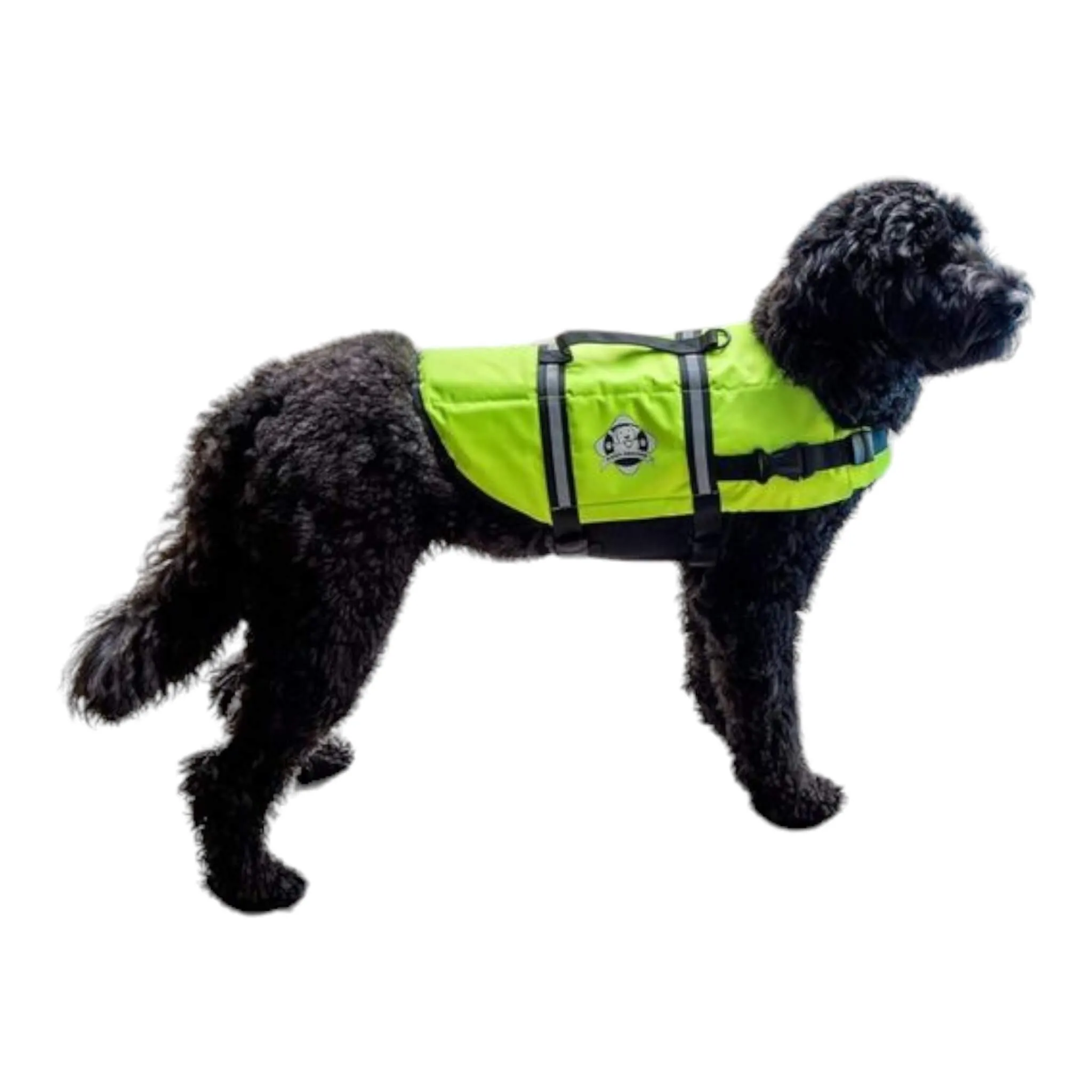 Neon Yellow Dog Life Jacket