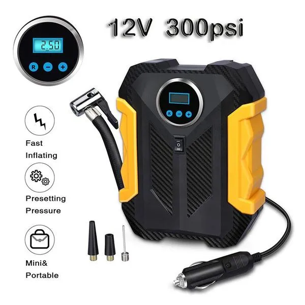 Portable Air Compressor Pump Tire Inflator