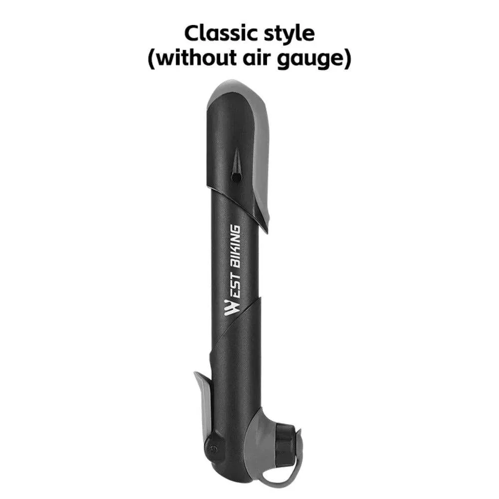 Portable Bicycle Pump Mini Hand Pump Gauge Cycling Air Pump Ball Toy Tire Inflator Schrader Presta For MTB Road Bike