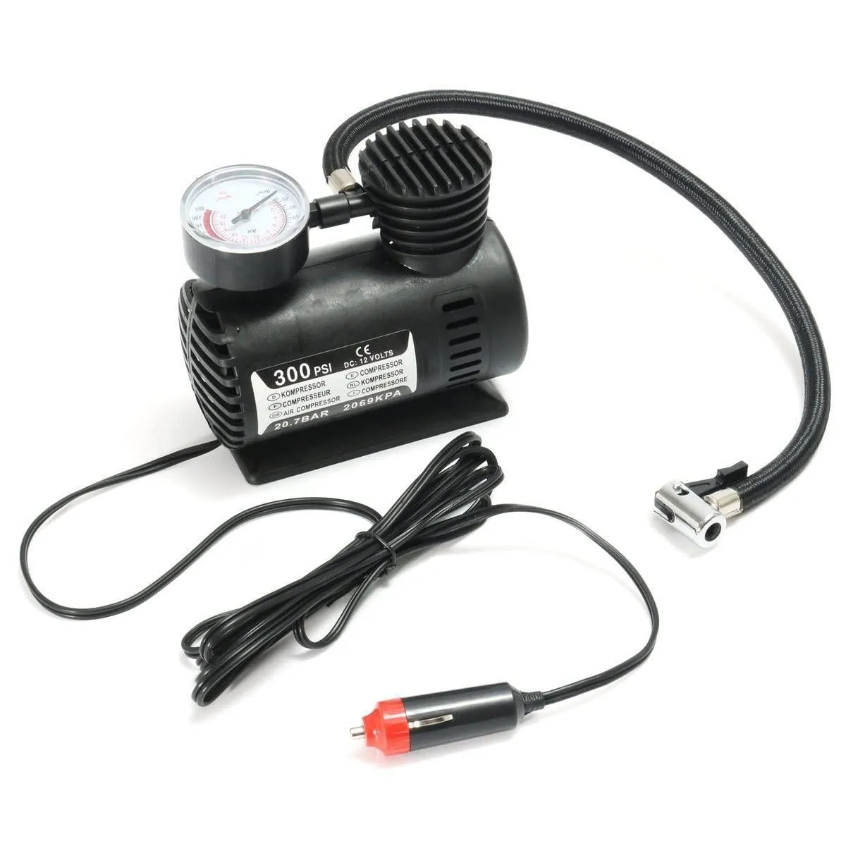Portable car air compressor pump Tyre Inflator