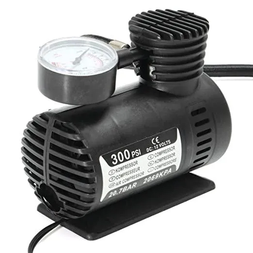 Portable car air compressor pump Tyre Inflator