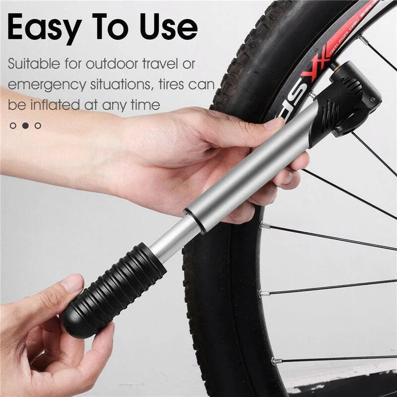 Portable Mini Bicycle Pump Cycling Hand Air Pump Ball Tire Inflator Schrader Presta Valve MTB Road Bike Accessories