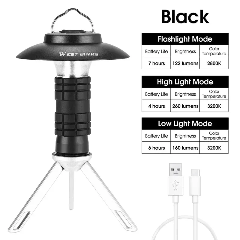 Portable Rechargeable Camping Lantern and LED Flashlight