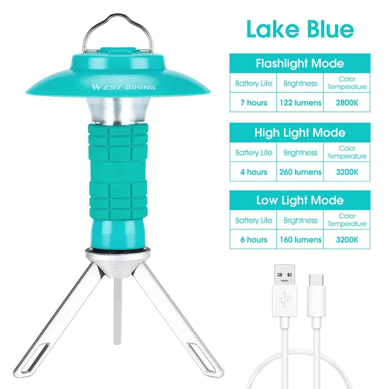 Portable Rechargeable Camping Lantern and LED Flashlight