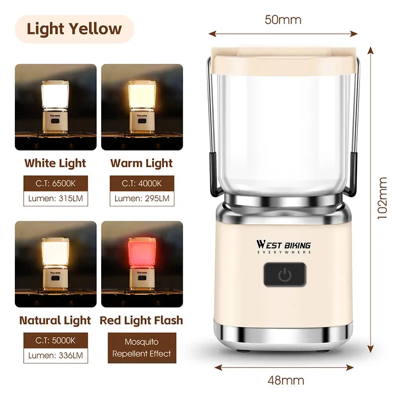 Portable Rechargeable Camping Lantern and LED Flashlight