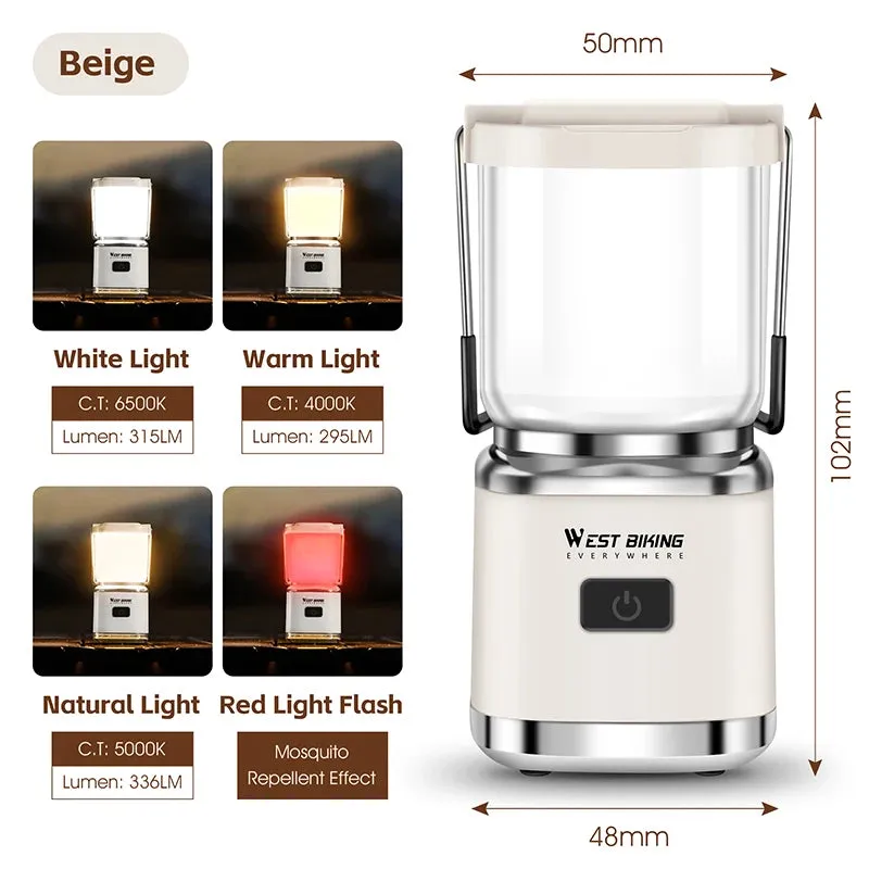 Portable Rechargeable Camping Lantern and LED Flashlight