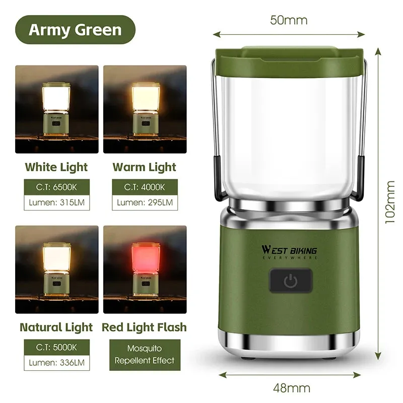 Portable Rechargeable Camping Lantern and LED Flashlight