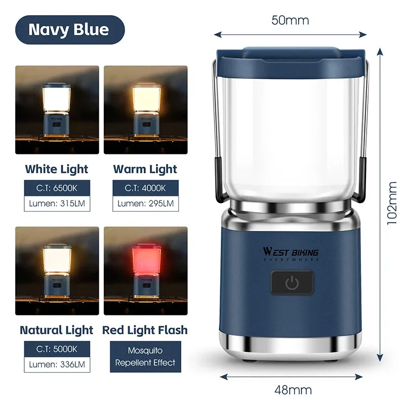 Portable Rechargeable Camping Lantern and LED Flashlight