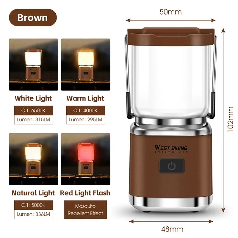 Portable Rechargeable Camping Lantern and LED Flashlight